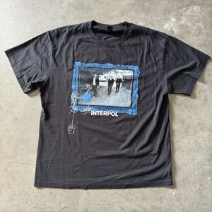 Brain Dead Studios Interpol x Atiba Jefferson Black Rock Band T-Shirt Medium